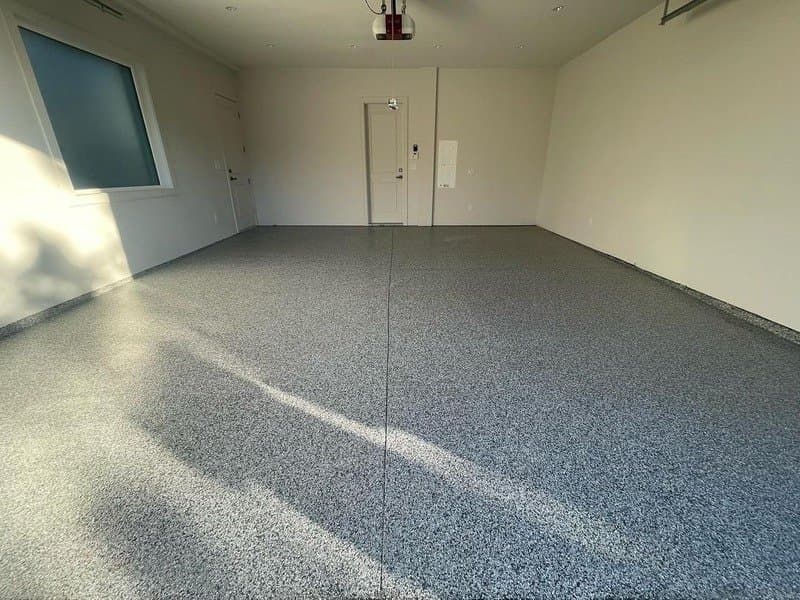 FraserPlus garage epoxy — flake system, Surrey