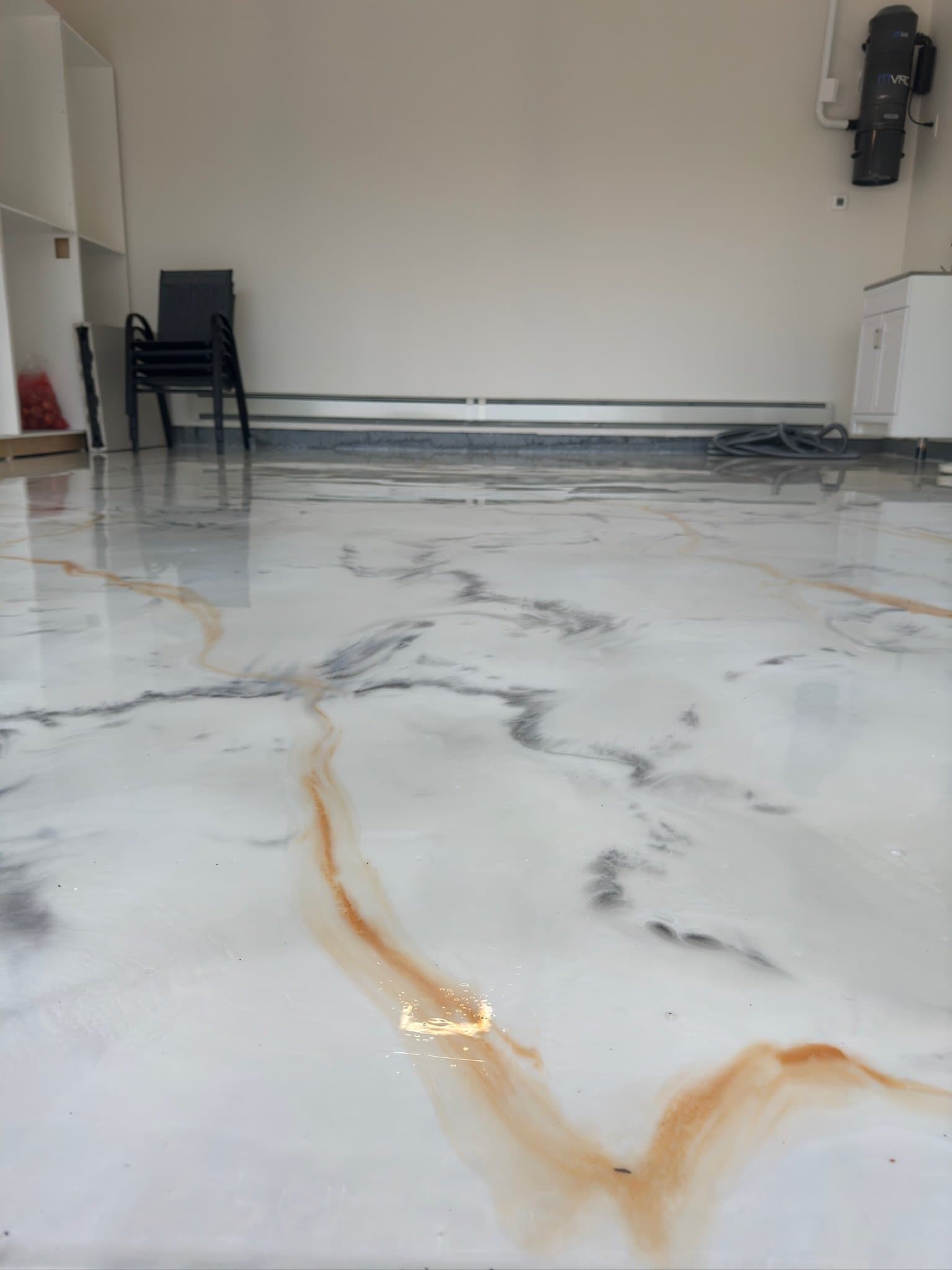 Premium metallic epoxy flooring installation Metro Vancouver