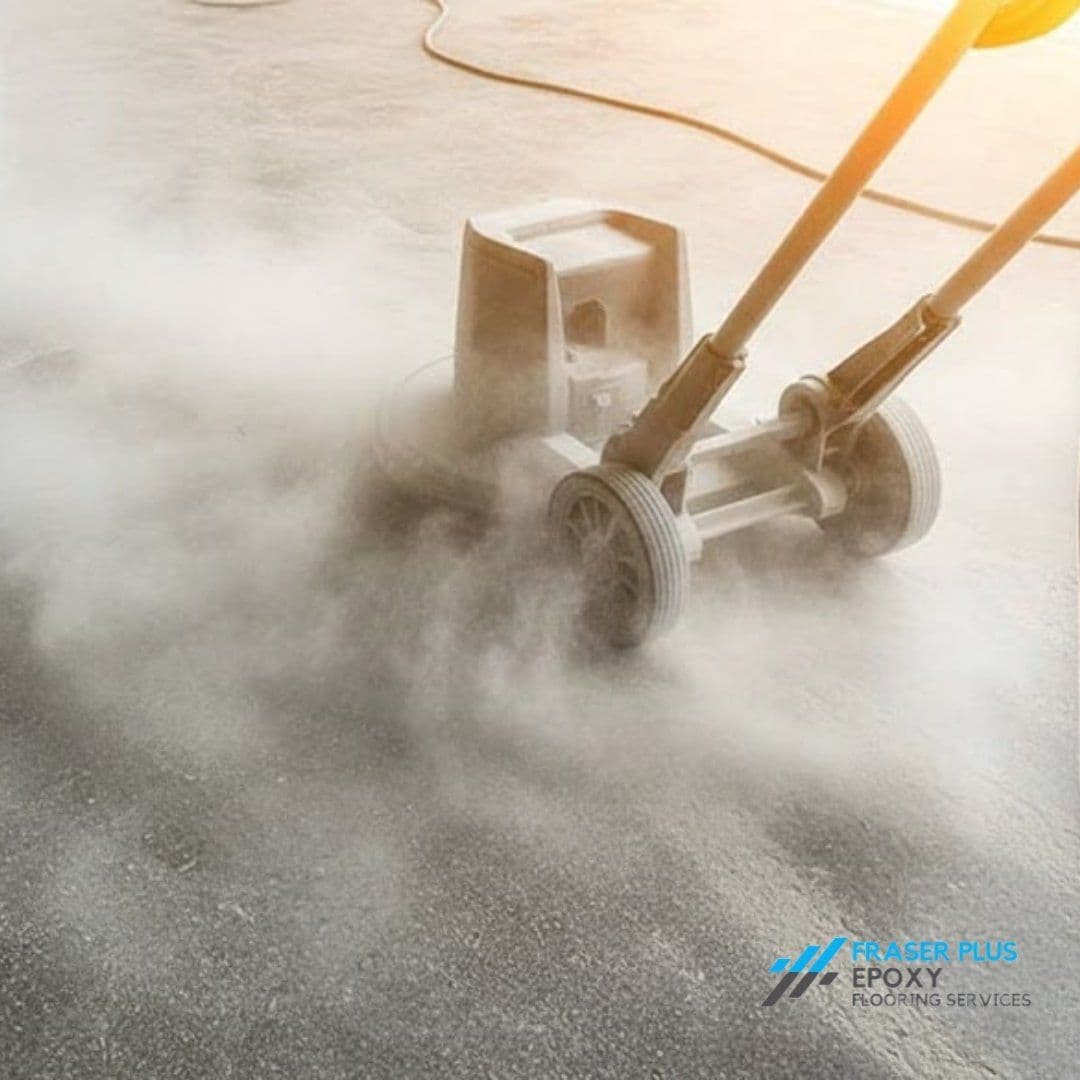 How to Clean Up Concrete Dust After Grinding: Fraser Valley Tips — FraserPlus Epoxy